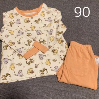 ユニクロ(UNIQLO)のUNIQLO プーさんパジャマ 90cm(パジャマ)