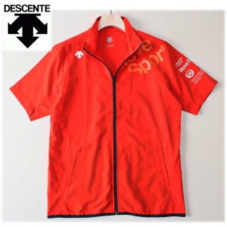 デサント(DESCENTE)の《デサント》新品 薄手 軽量 ハニカムクロス 半袖ジャケット UVカット M(ブルゾン)