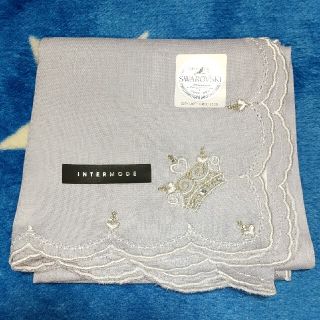 スワロフスキー(SWAROVSKI)のSWAROVSKI 刺繍ハンカチ(ハンカチ)