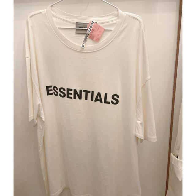 美品　ESSENTIALS（エッセンシャルズ）ホワイトロゴTシャツXL