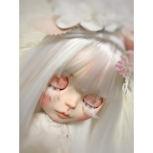 カスタムアイシードール ホワイト ブライス 風ドール - 人形