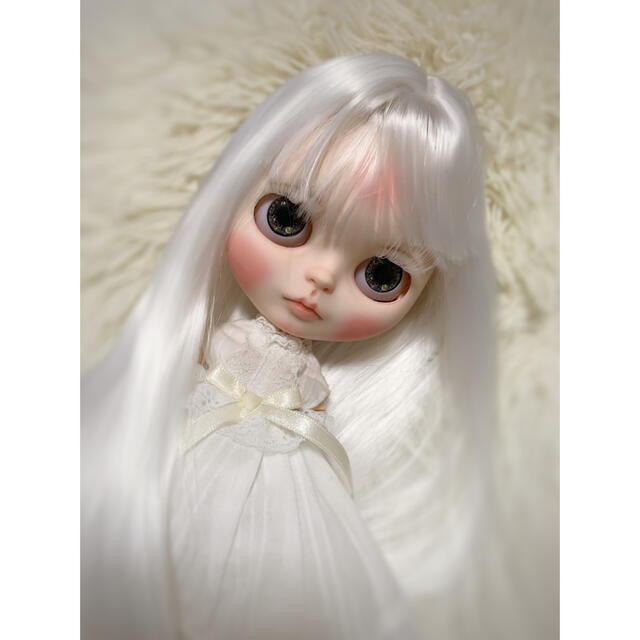 カスタムアイシードール ホワイト ブライス 風ドール - 人形