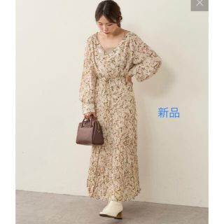 ナチュラルクチュール(natural couture)の前後2WAYカシュクールティアードワンピース(ロングワンピース/マキシワンピース)