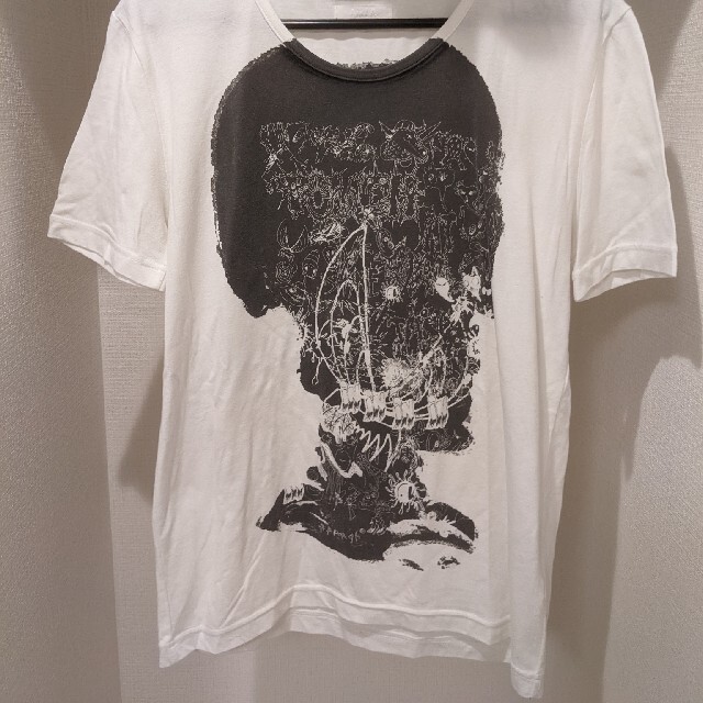 And A(アンドエー)の【最終価格】AndA アンドエー プリント　Tシャツ ホワイト 白 メンズのトップス(Tシャツ/カットソー(半袖/袖なし))の商品写真