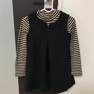 ザラキッズ(ZARA KIDS)のZARA  girls 黒ワンピ 95-100 3歳、４歳(その他)