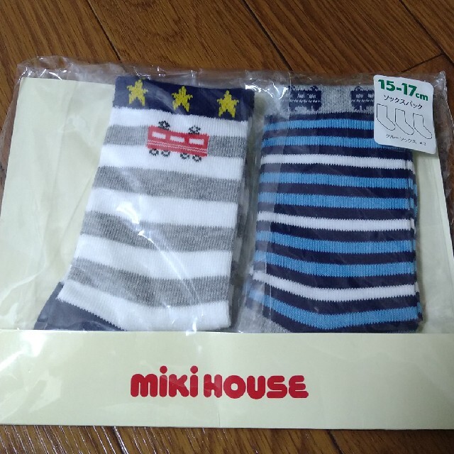 mikihouse(ミキハウス)の【800円→600円に値下げ】15-17センチ　ソックスパック キッズ/ベビー/マタニティのこども用ファッション小物(靴下/タイツ)の商品写真