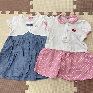 ミキハウス(mikihouse)の【美品】MIKI HOUSE ワンピース　女の子　90(ワンピース)