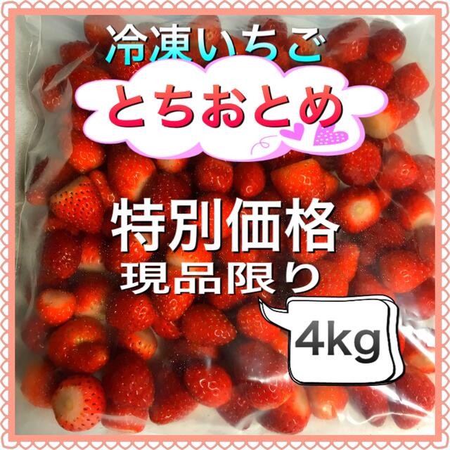 冷凍とちおとめ　特別価格4kg+500g