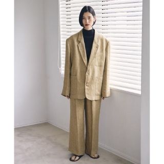 トゥデイフル(TODAYFUL)の【美品】TODAYFUL Tuck Linen Trousers リネンパンツM(カジュアルパンツ)