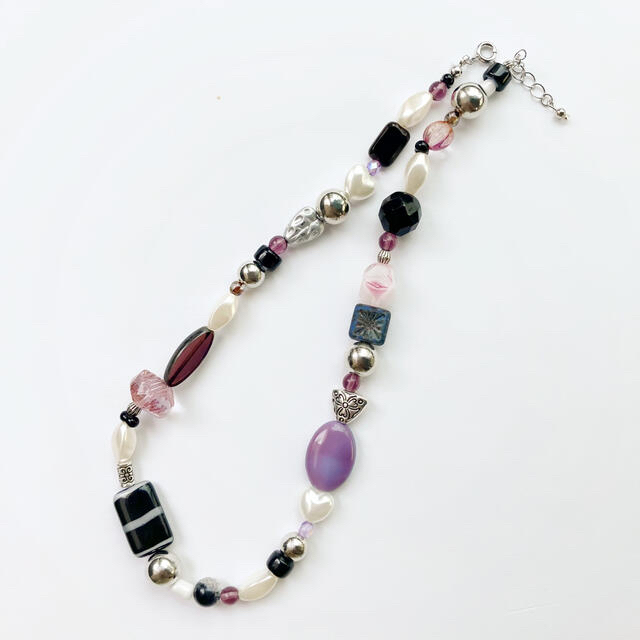 Getさま専用】ハンドメイド*ビーズネックレス*キツネ*ハート Getさま専用】ハンドメイド*ビーズネックレス*キツネ*ハート