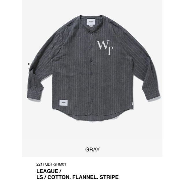 W)taps(ダブルタップス)のGRAY M 22SS WTAPS LEAGUE / LS / COTTON. メンズのトップス(シャツ)の商品写真