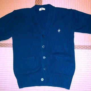 ビバリーヒルズポロクラブ(BEVERLY HILLS POLO CLUB（BHPC）)の【美品】スクールカーディガン　制服（黒）S　ビバリーヒルズポロクラブ(カーディガン)