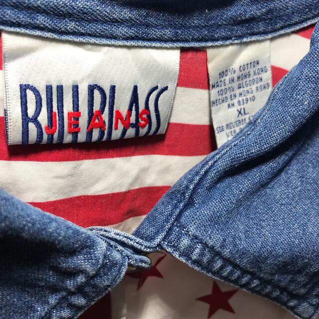 ART VINTAGE(アートヴィンテージ)の【希少デザイン】BILL BLASS JEANS 長袖シャツ XL ヴィンテージ レディースのトップス(シャツ/ブラウス(長袖/七分))の商品写真