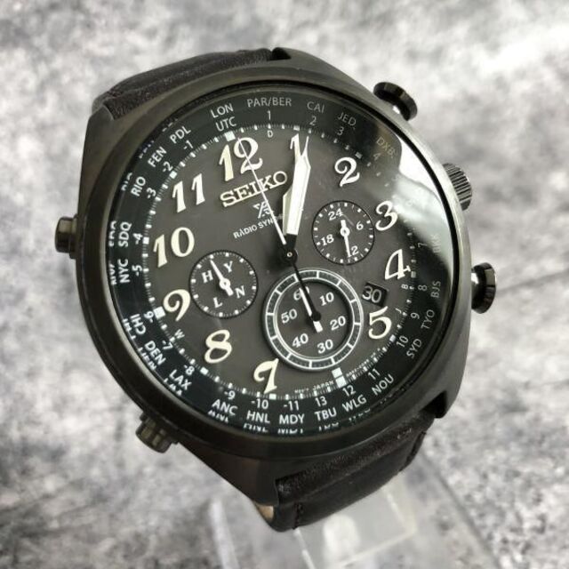 美品●SEIKO PROSPEX 電波ソーラー セイコー メンズ 腕時計 設定済