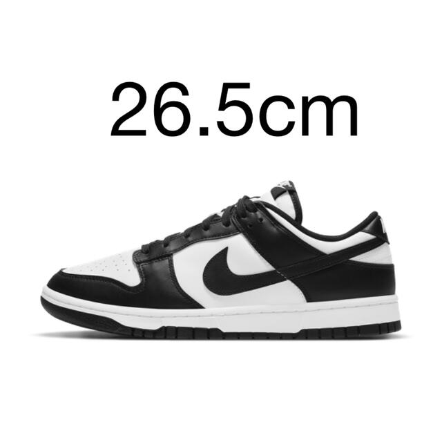 NIKE DUNK LOW RETRO WHITE BLACK 26.5cm