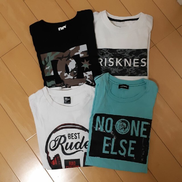 DIESEL(ディーゼル)の【美品】ディーゼル、DC、ラッドカスタム等　Tシャツ 160cm　まとめ売り キッズ/ベビー/マタニティのキッズ服男の子用(90cm~)(Tシャツ/カットソー)の商品写真