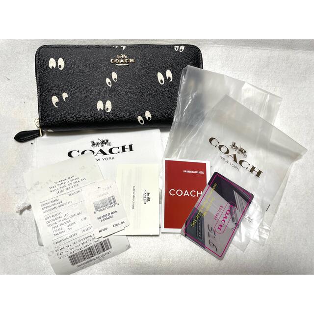 COACH(コーチ)の★新品★　コーチ COACH キュートアイブラック 黒 長財布 f73492 レディースのファッション小物(財布)の商品写真