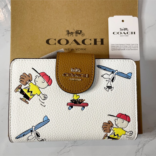 COACH X PEANUTS コーチ スヌーピーコラボ 二つ折り財布