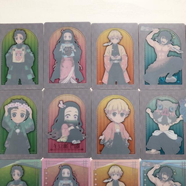 鬼滅の刃 namco限定 クリアカード 32枚 フルコンプセット エンタメ/ホビーのアニメグッズ(カード)の商品写真