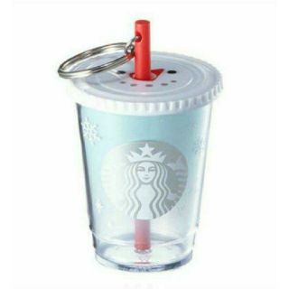 スターバックスコーヒー(Starbucks Coffee)の新品☆スターバックス スノーマン コールドカップ キーホルダー 韓国(キーホルダー)