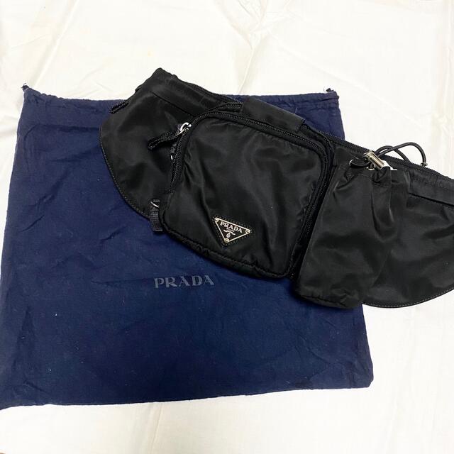 ラウンド PRADA 新品 ウエストポーチ ウエストバック PRADA - ウエスト