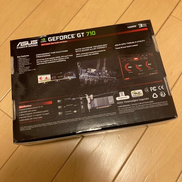 ASUSTek NVIDIA GT710搭載ビデオカード 1