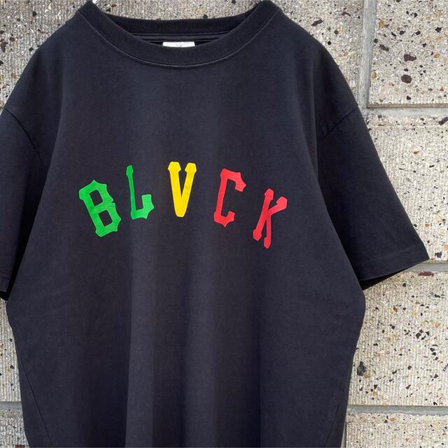 BLVCK SCVLE ラスタカラー 大きめサイズ 厚手生地  Tシャツ