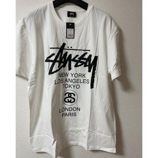 [人気] Stussy　メキシコ製　デカロゴ　アーチ　地球　WORLD WIDE