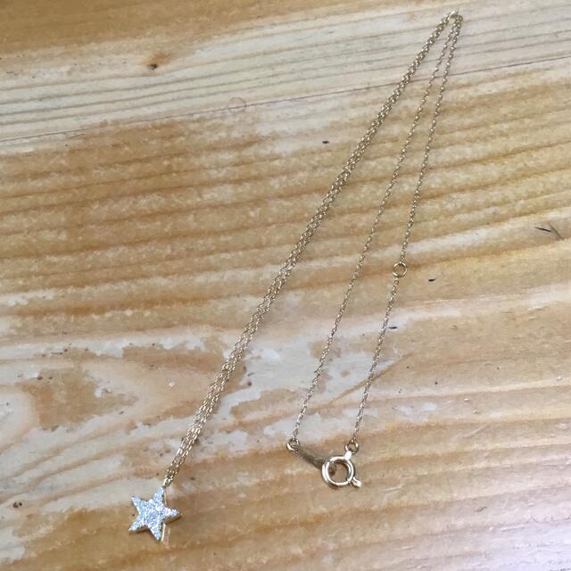 ぷりん様専用❗️⭐️スター☆モチーフ✨ダイヤモンド✨ネックレス✨K18ゴールド レディースのアクセサリー(ネックレス)の商品写真