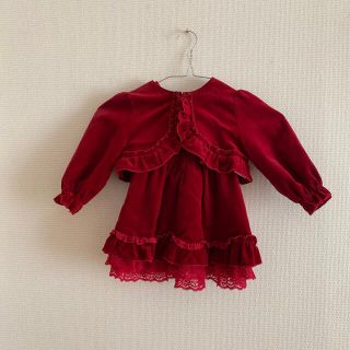 TINY TREASURE】サイズ80 ベビー服 ベロア ワンピースの通販｜ラクマ