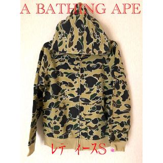 アベイシングエイプ(A BATHING APE)の【A BATHING APE】フルジップパーカー(ﾚﾃﾞｨｰｽS)(パーカー)