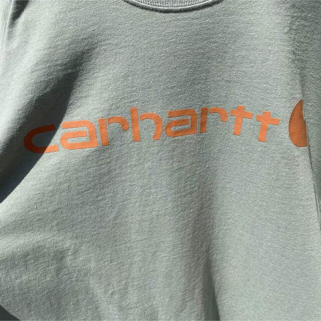 carhartt(カーハート)の定番モデル Carhartt アイコンロゴ ビッグシルエット 淡ミント Tシャツ メンズのトップス(Tシャツ/カットソー(半袖/袖なし))の商品写真