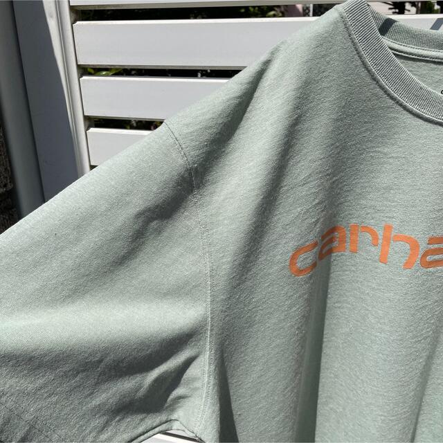 carhartt(カーハート)の定番モデル Carhartt アイコンロゴ ビッグシルエット 淡ミント Tシャツ メンズのトップス(Tシャツ/カットソー(半袖/袖なし))の商品写真