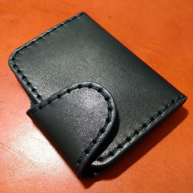 拘り 手縫い 財布型 パスケース Suica 定期券 免許証 プリムホック 姫路