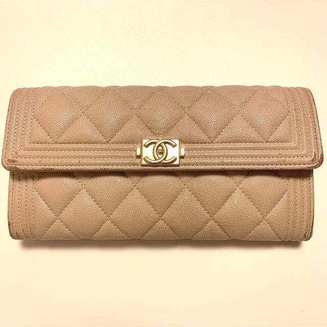 CHANEL 長財布ベージュ