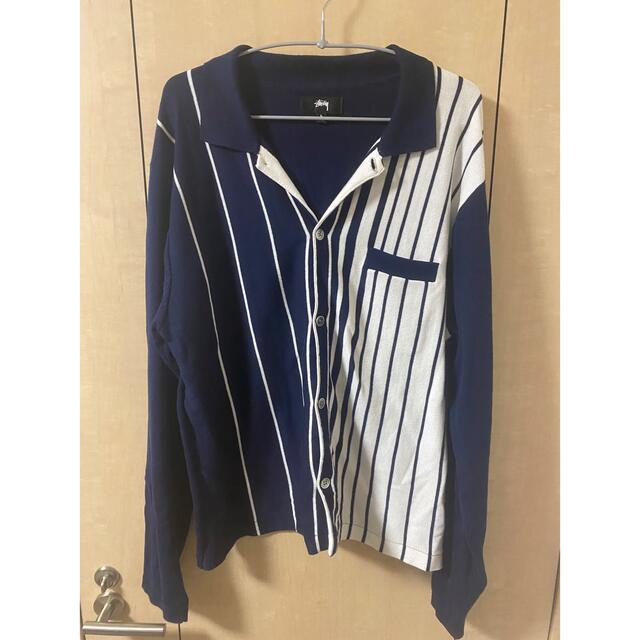 stussy 21aw stripe knit shirt