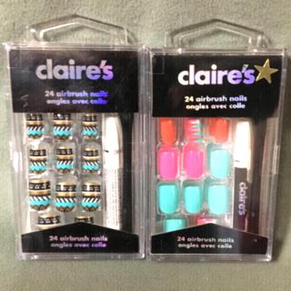 claire's(クレアーズ)のクレアーズ　❤︎ネイルチップ❤︎２点セット コスメ/美容のネイル(つけ爪/ネイルチップ)の商品写真