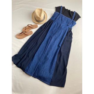 ダブルクローゼット(w closet)のw closet デニム　ワンピース　ダブルクローゼット(ロングワンピース/マキシワンピース)