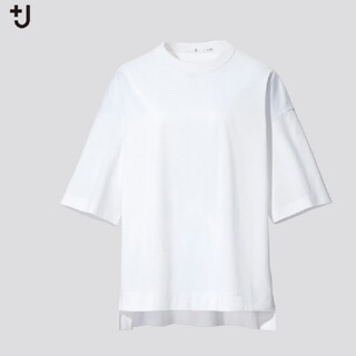 ジルサンダー(Jil Sander)のユニクロ +J スーピマコットンオーバーサイズT 　新品タグ付きXL(Tシャツ(半袖/袖なし))