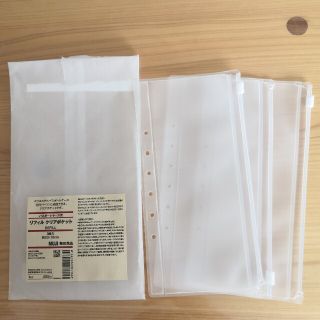 ムジルシリョウヒン(MUJI (無印良品))の無印良品　パスポートケース　リフィル　クリアポケット　3枚セット(日用品/生活雑貨)