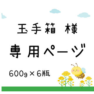 【玉手箱様 専用ページ 600g×6瓶】(野菜)
