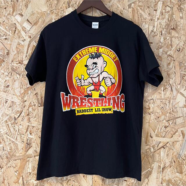 Extreme Midget レスニング　wrestling Tシャツ　Mサイズ メンズのトップス(Tシャツ/カットソー(半袖/袖なし))の商品写真