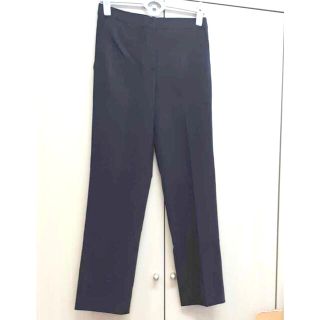 白 フリル付 未使用 プラダ ワイド フレア スラックス パンツ ズボン