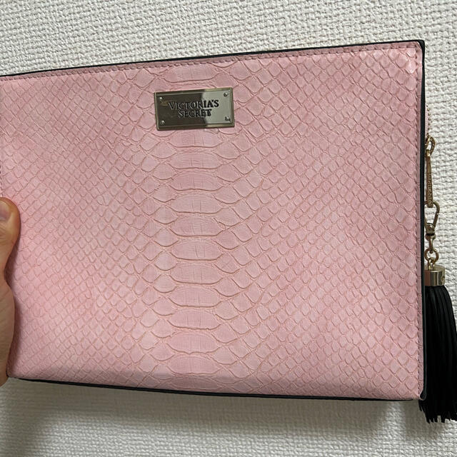 ■新品■Victoria’s secret ピンクパイソン風ウォレット　長財布