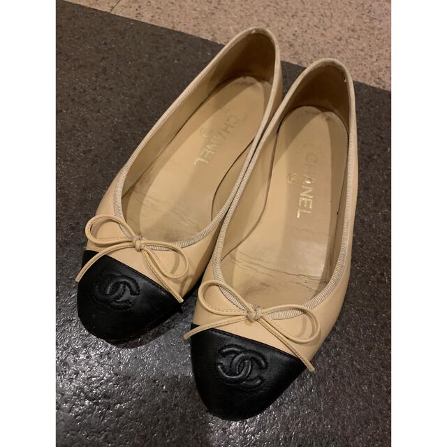 Chanel シャネル バレエシューズ フラット バイカラー 特価 33%割引