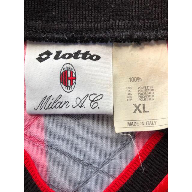 lotto(ロット)の【AC milan 96-97】セリアA OPEL ゲームシャツ　イタリア製 メンズのトップス(Tシャツ/カットソー(半袖/袖なし))の商品写真