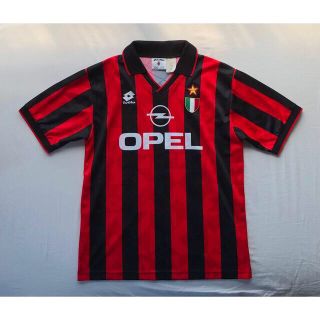 ロット(lotto)の【AC milan 96-97】セリアA OPEL ゲームシャツ　イタリア製(Tシャツ/カットソー(半袖/袖なし))