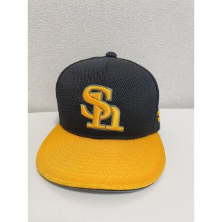 マジェスティック(Majestic)の美品 NPB 福岡ソフトバンクホークス キャップ 非売品 希少品(応援グッズ)