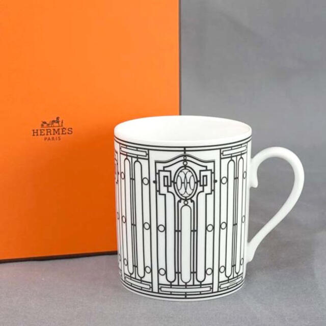 エルメス HERMES アッシュデコ H DECO マグカップ ホワイト エルメス HERMES アッシュデコ H DECO マグカップ ホワイト