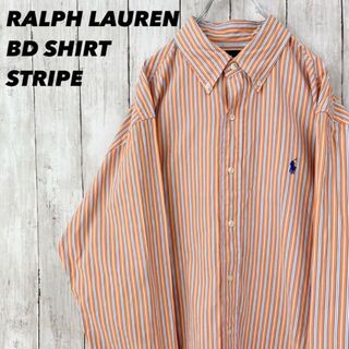 ラルフローレン(Ralph Lauren)のラルフローレン　オーバーサイズブロードストライプボタンダウンシャツLユニセックス(シャツ)